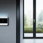 스마트홈 구축 시 고려해야 할 보안 문제 - **Prompt 1: The Unlocked Digital Door**
    A photorealistic image depicting a hyper-modern, sleek s...