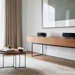 스마트홈에서 사용할 수 있는 IoT 플랫폼 비교 - **The Harmonious Hub: Orchestrating a Smart Home**
    A wide-angle, eye-level shot of a modern, unc...