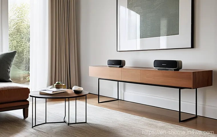 스마트홈에서 사용할 수 있는 IoT 플랫폼 비교 - **The Harmonious Hub: Orchestrating a Smart Home**
A wide-angle, eye-level shot of a modern, unc...